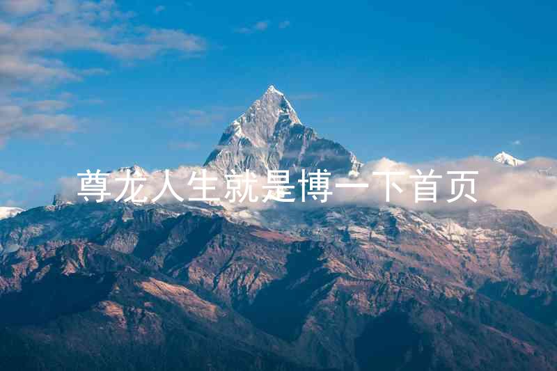 尊龙人生就是博一下首页